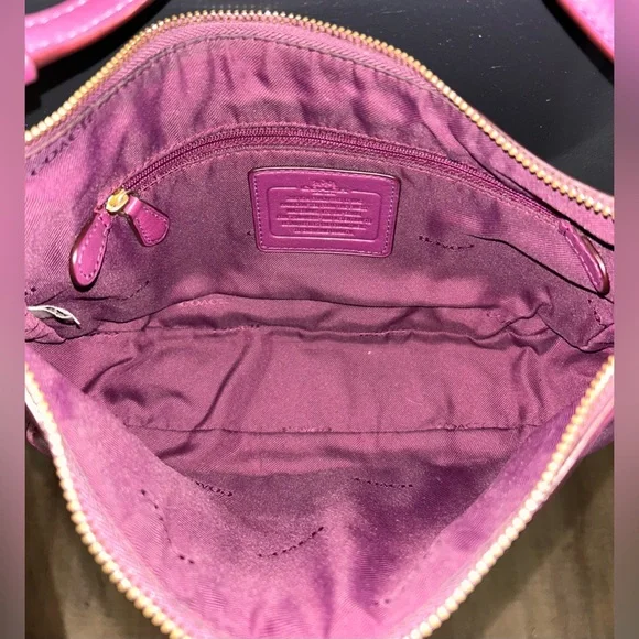 Coach Chelsea, 2way Smooth Purple Calf Leather Bag (2015) - 37018 - Picture 13 of 16